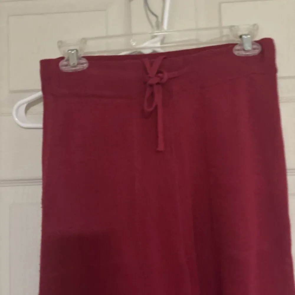 Free People Xs  Knit Pants Women Wide Leg  Beach Boho Fit Bottom